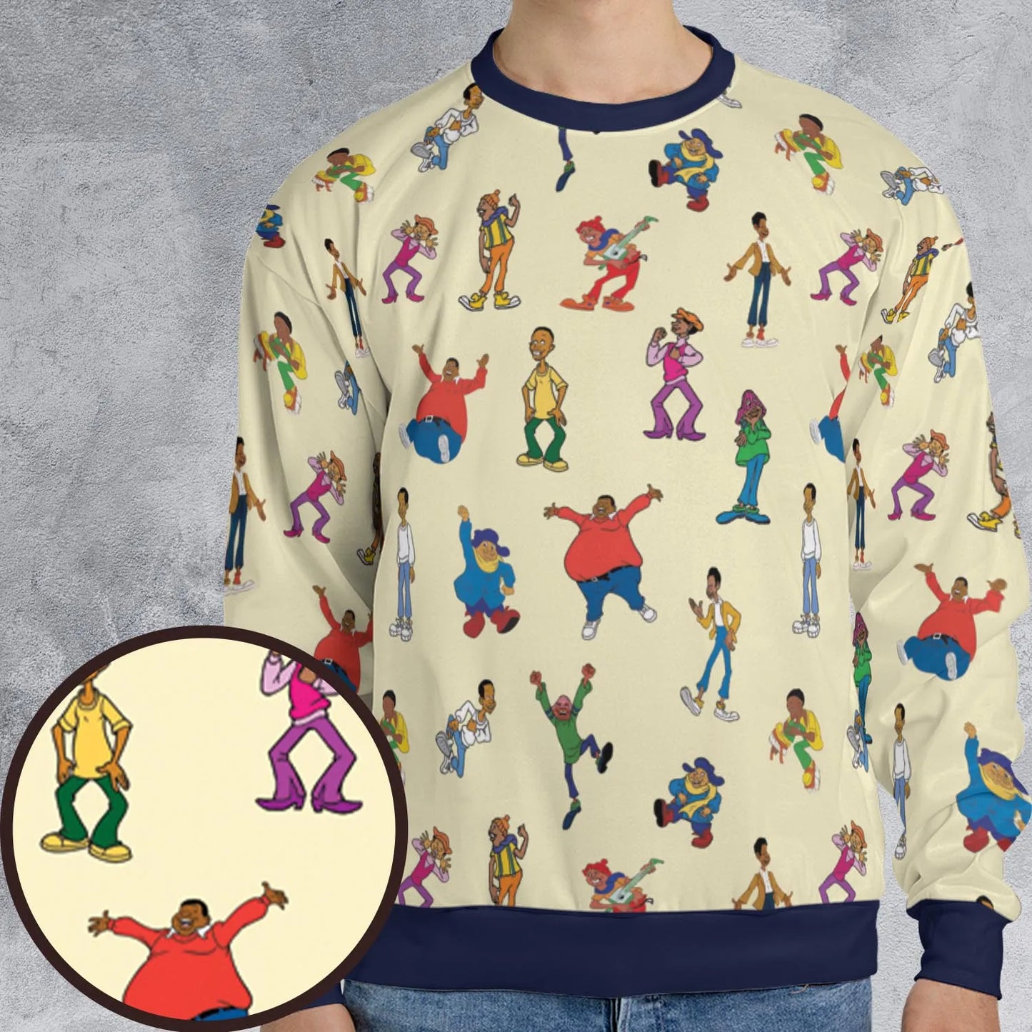 All-over Print Sweatshirt - TKN6NF75