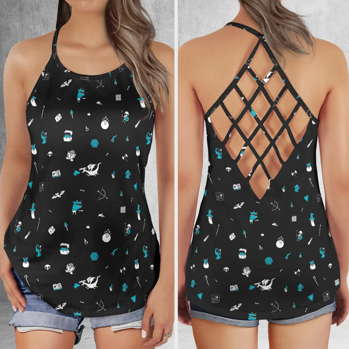 Criss Cross Tank Top - LXTAPN5A