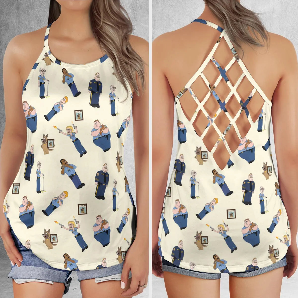 Criss Cross Tank Top - H8HHTC6T