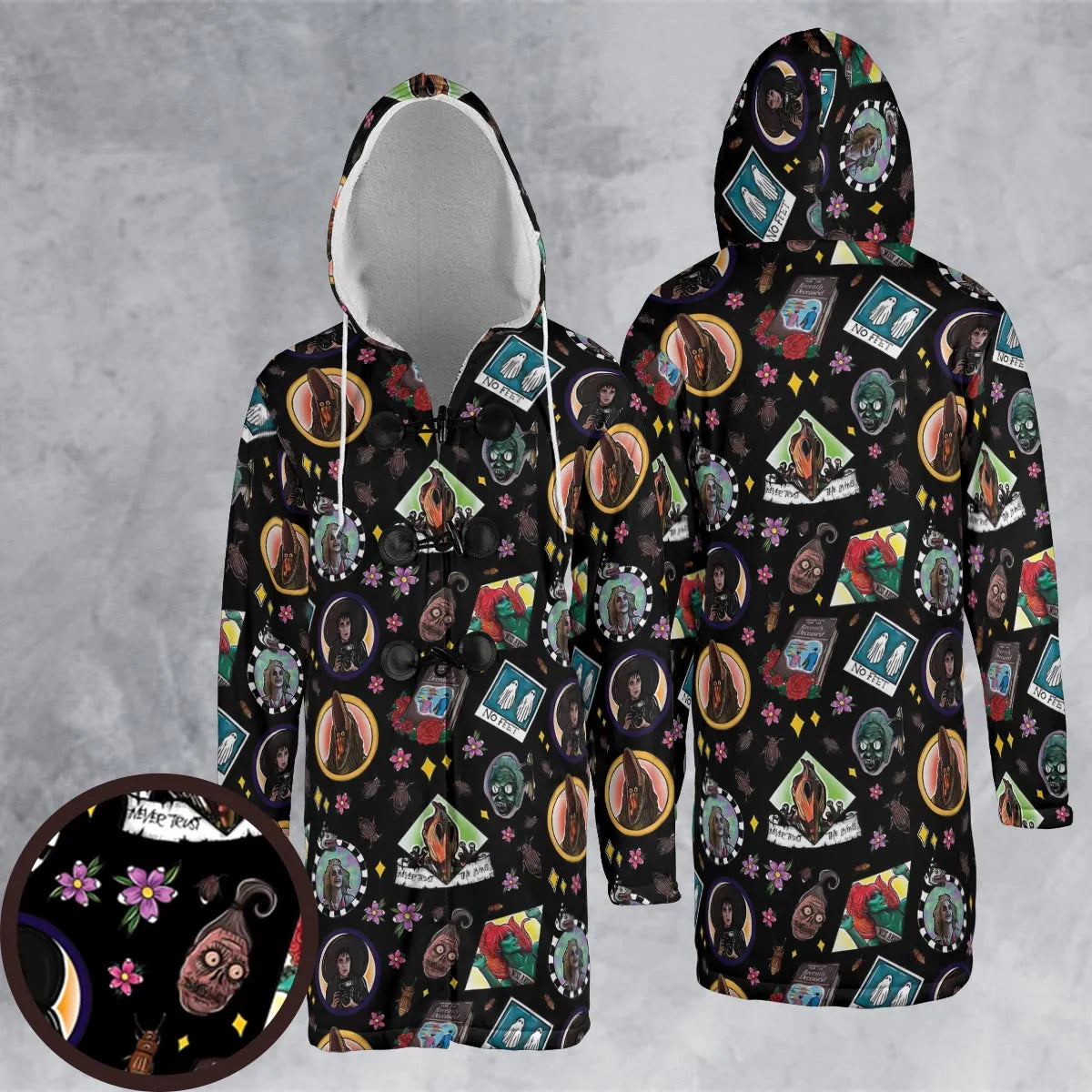 Hooded Cloak Coat - B9ZARCNN