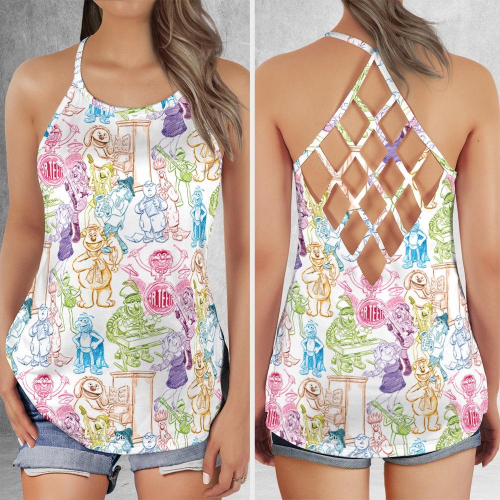Criss Cross Tank Top - WH1PSQC1 -  - 1