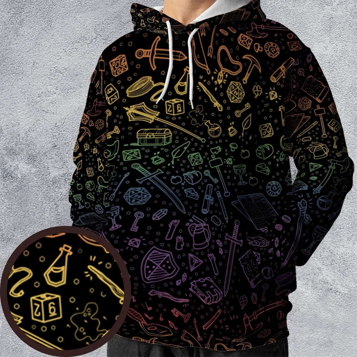 All-over Print Hoodie - 8FD3WX6C