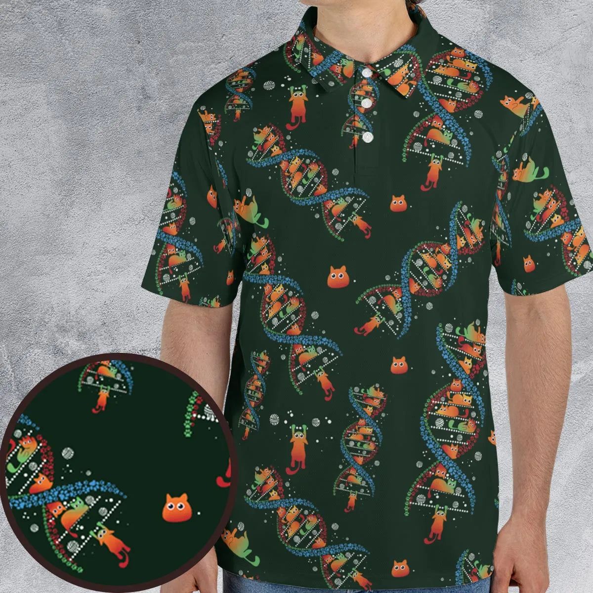 AOP Men/Women Polo Shirt - Y1UPXJYP