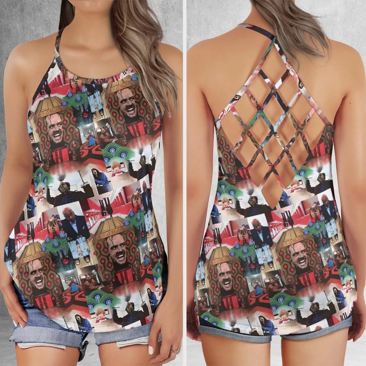 Criss Cross Tank Top - L12U4LHC