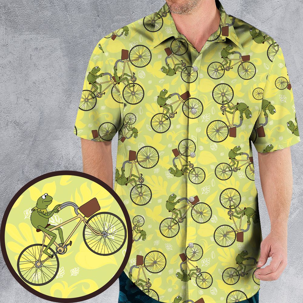 Kermit riding a bike -  - 1