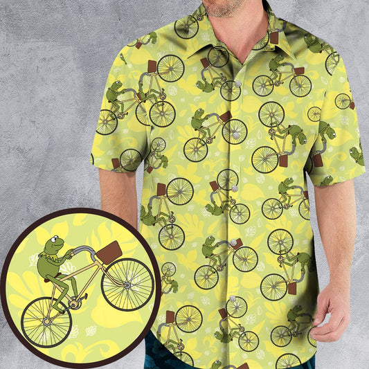 Kermit riding a bike -  - 1