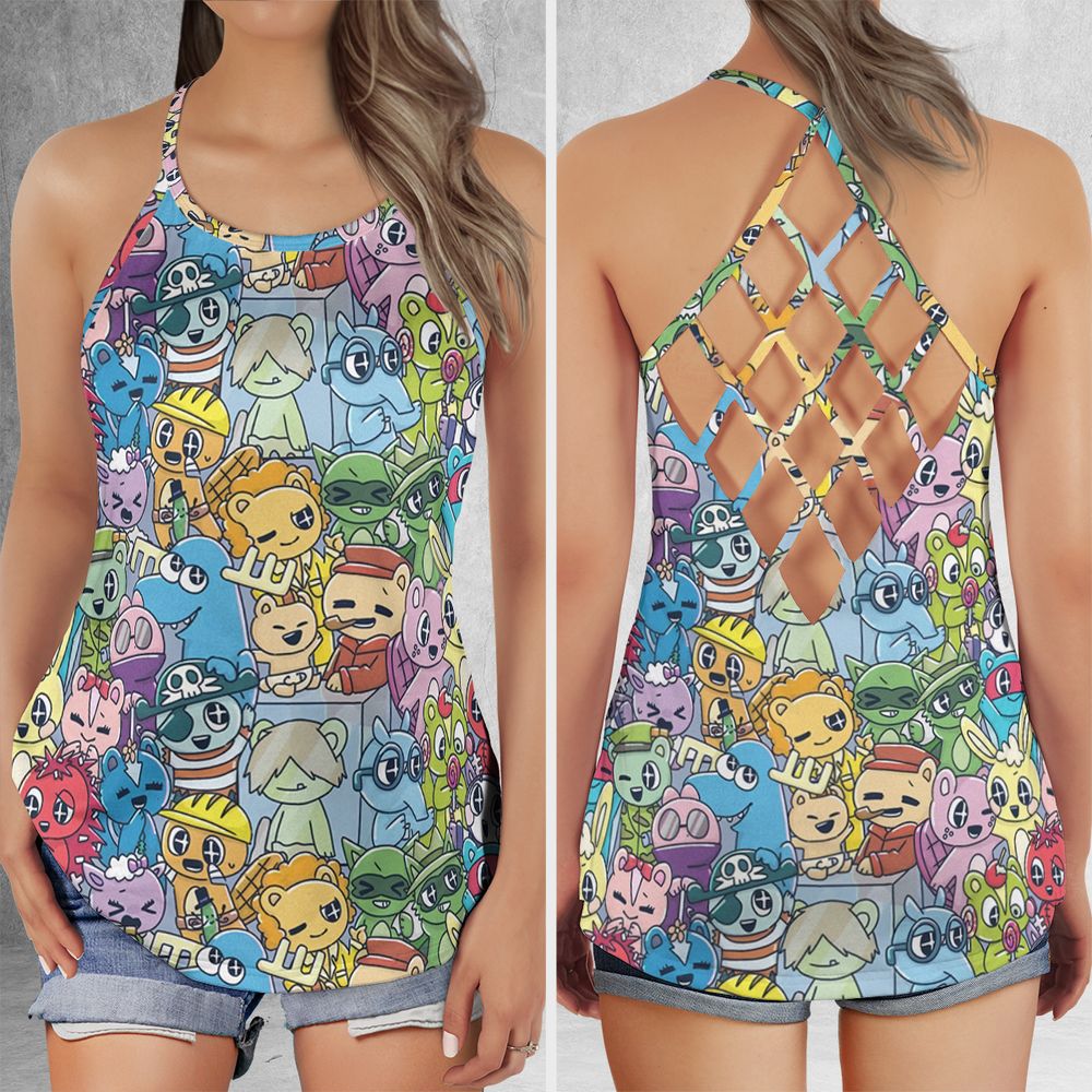 Criss Cross Tank Top - F886G53D -  - 1