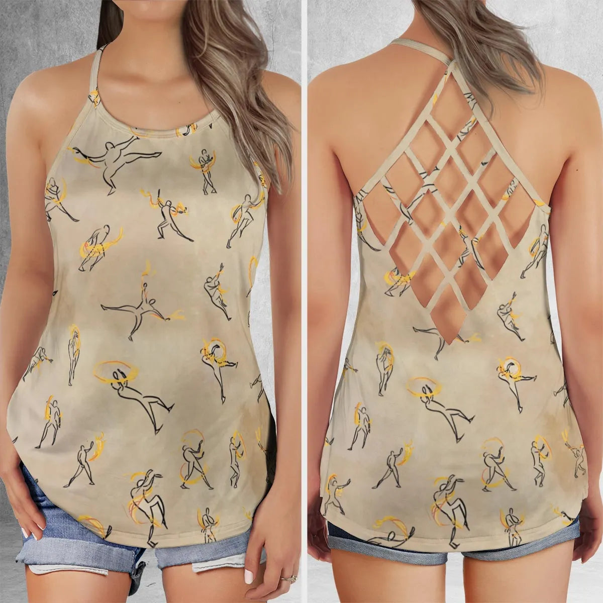 Criss Cross Tank Top - Z14ULDEG