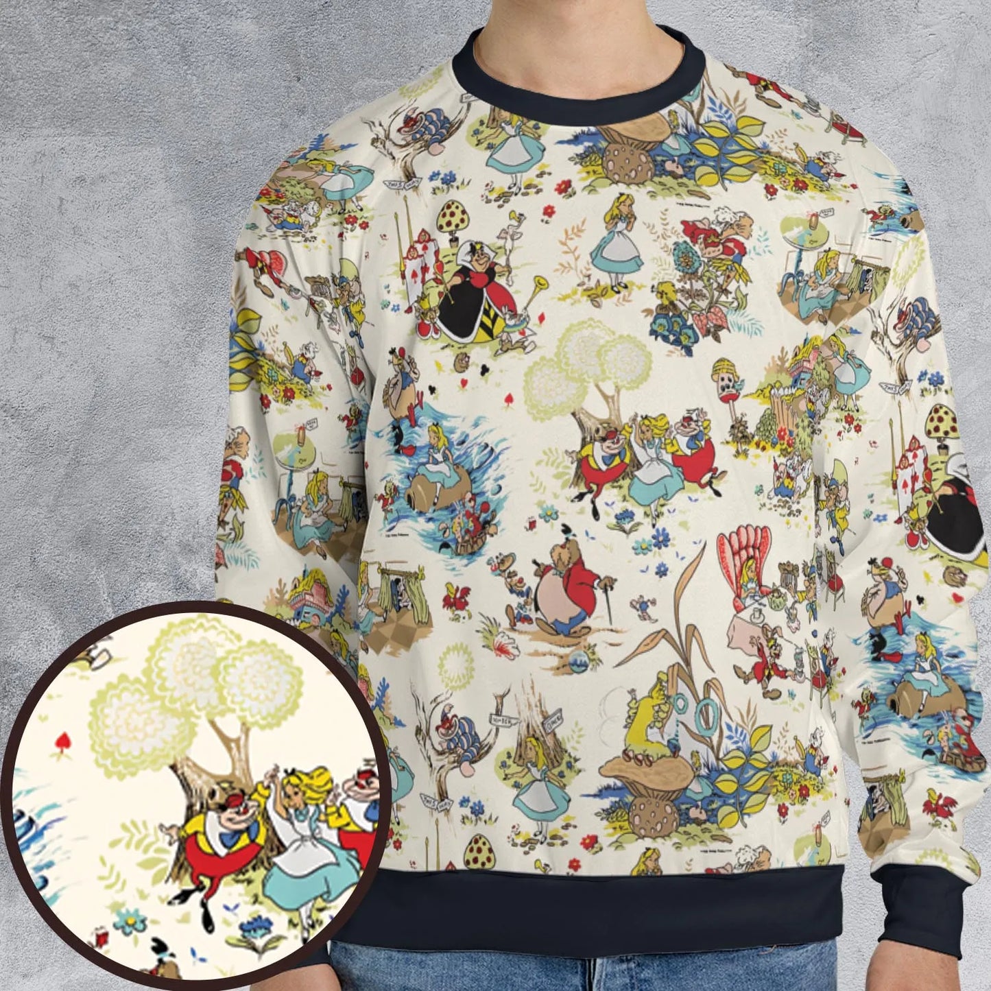 All-over Print Sweatshirt - R6E73P3L