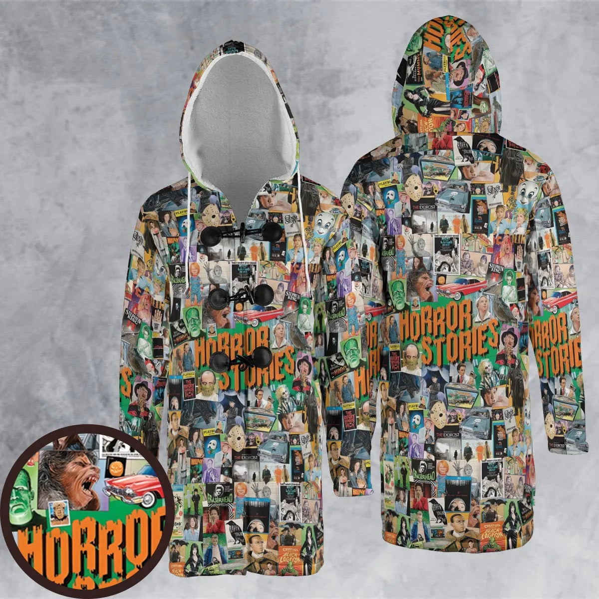 Hooded Cloak Coat - GURKFSD2