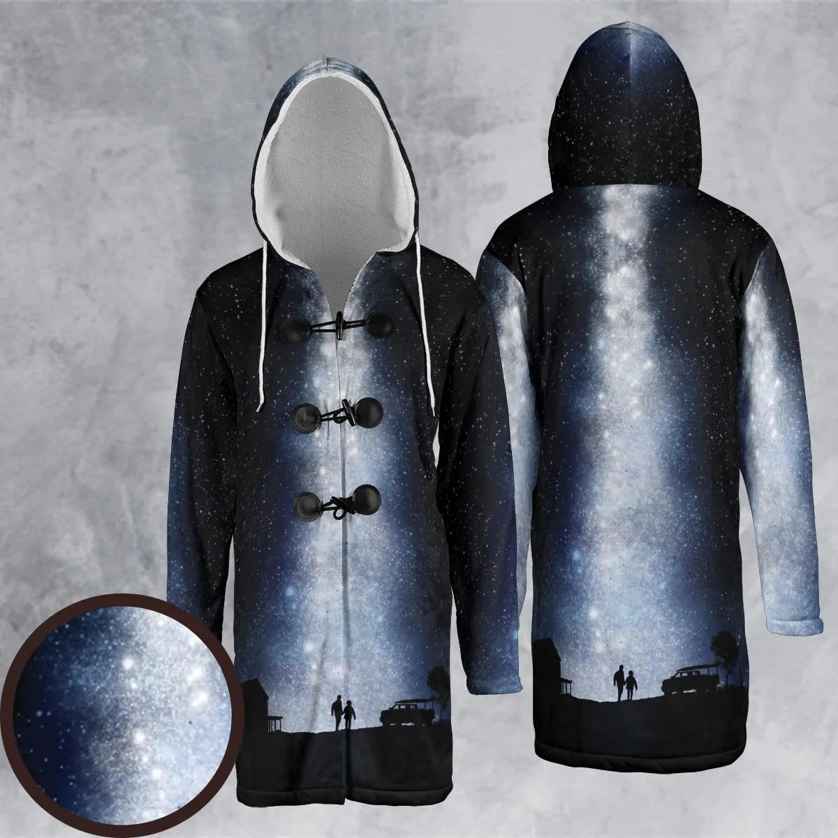 Hooded Cloak Coat - 9MERFLR9