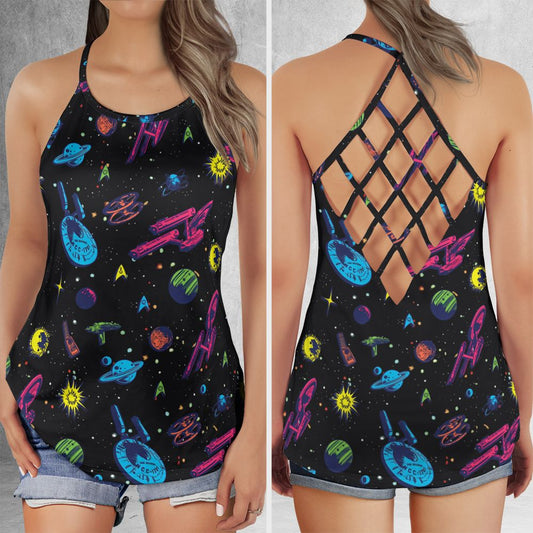Criss Cross Tank Top - 9R41LGWG -  - 1