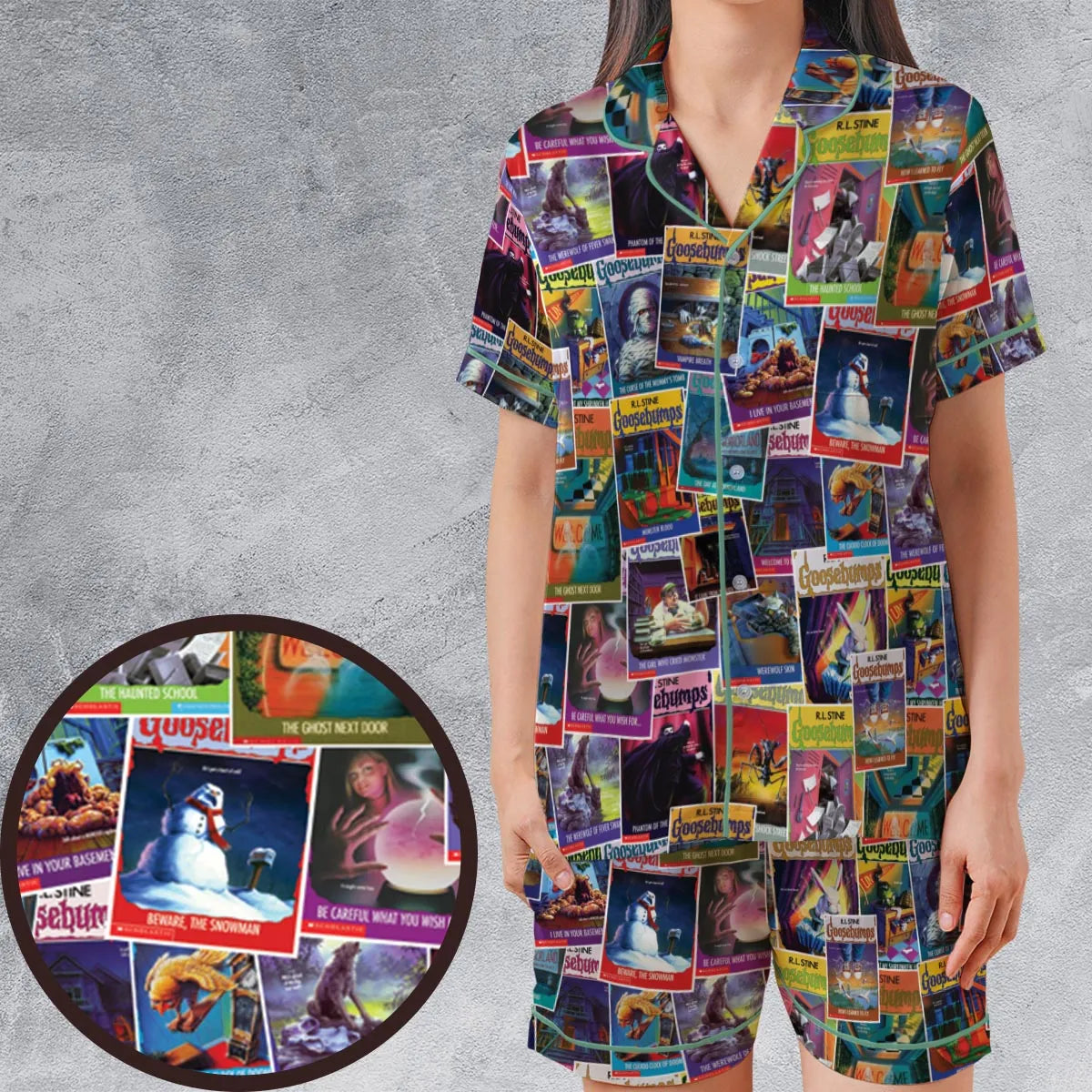 Satin Short-Sleeve Pajamas Set - VM19VKMC