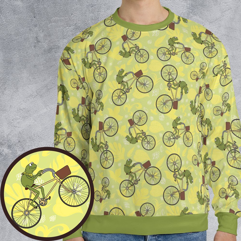 Kermit riding a bike -  - 1
