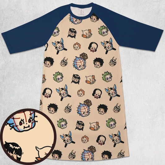 3/4 Sleeve Raglan Dress - L5YWTKG4