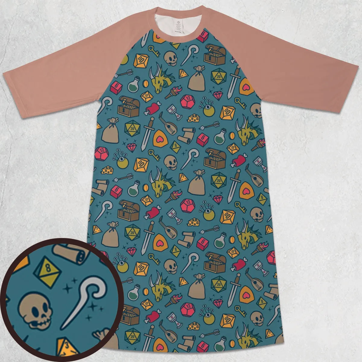 3/4 Sleeve Raglan Dress - 6JJLBJHP