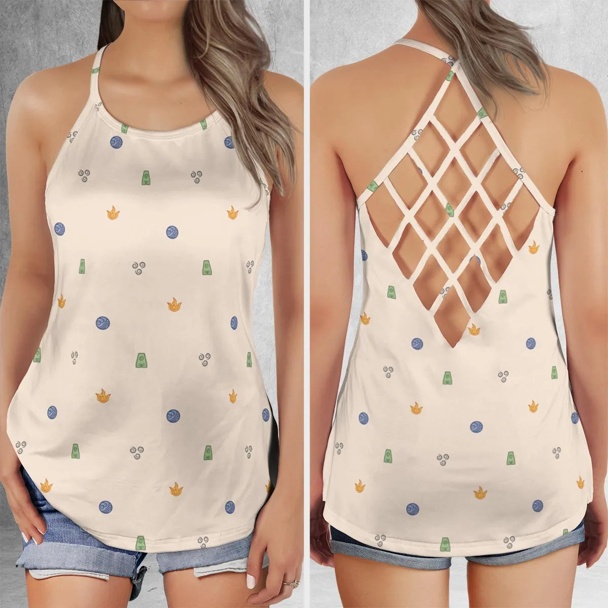 Criss Cross Tank Top - SL57MM6T