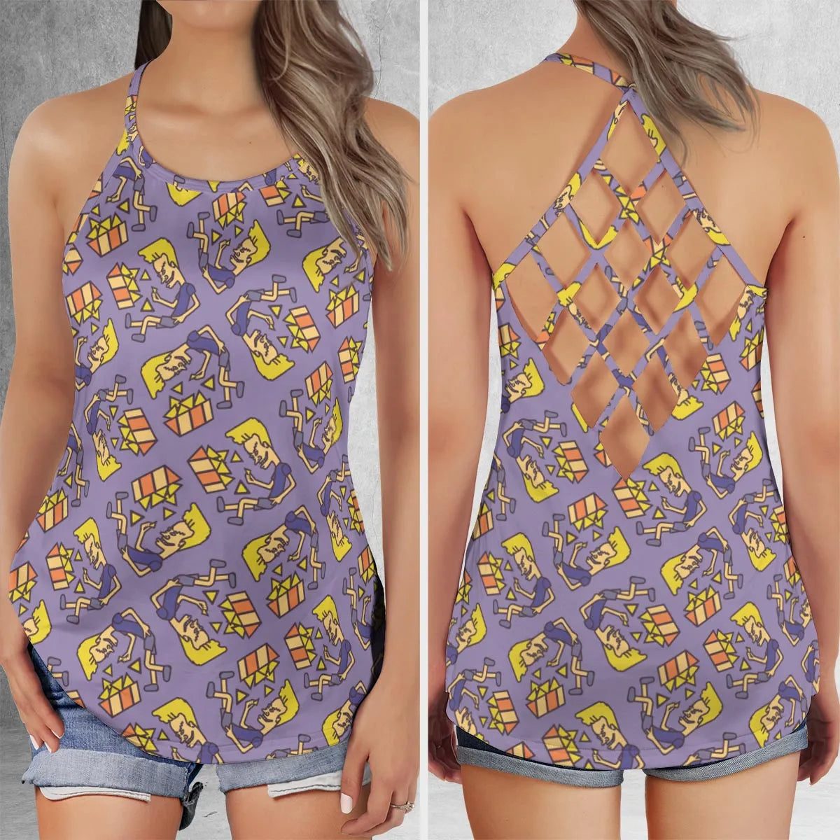 Criss Cross Tank Top - 67S89MMZ