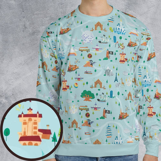 All-over Print Sweatshirt - CAX5MKVK -  - 1