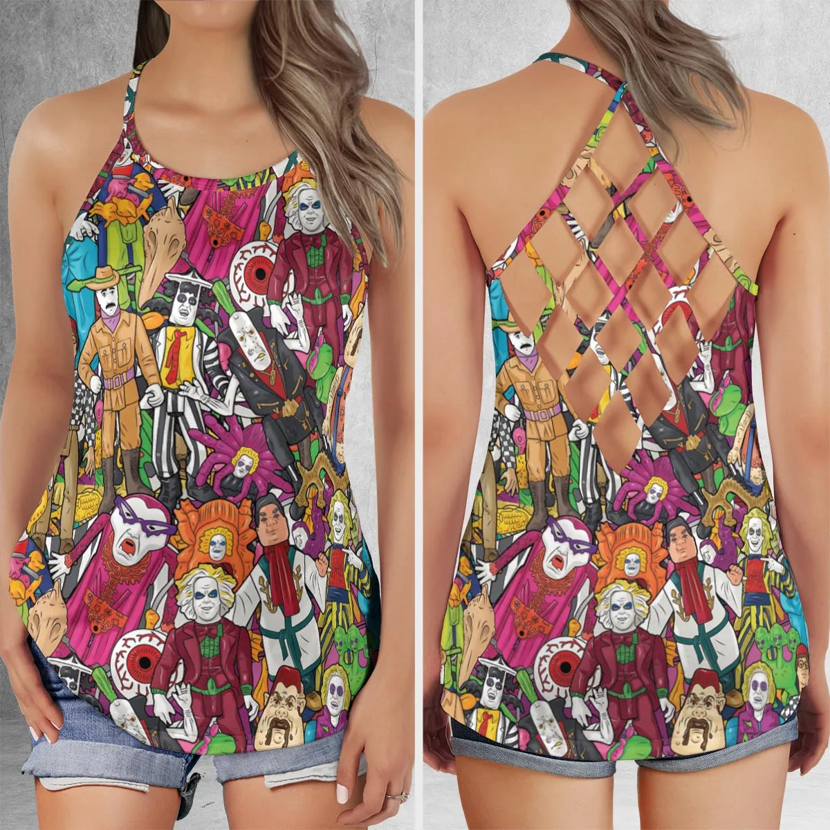 Criss Cross Tank Top - 7EBRLRK6