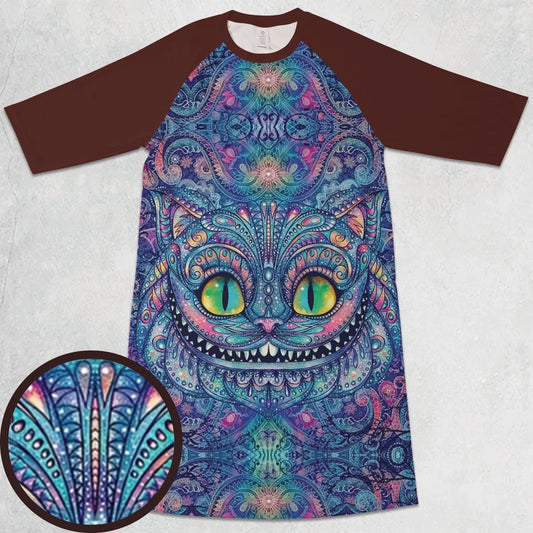 3/4 Sleeve Raglan Dress - 13HF9MVD