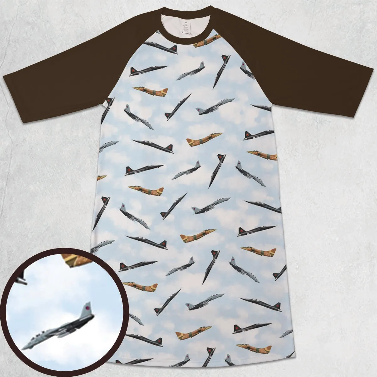 3/4 Sleeve Raglan Dress - JRTHX2UK