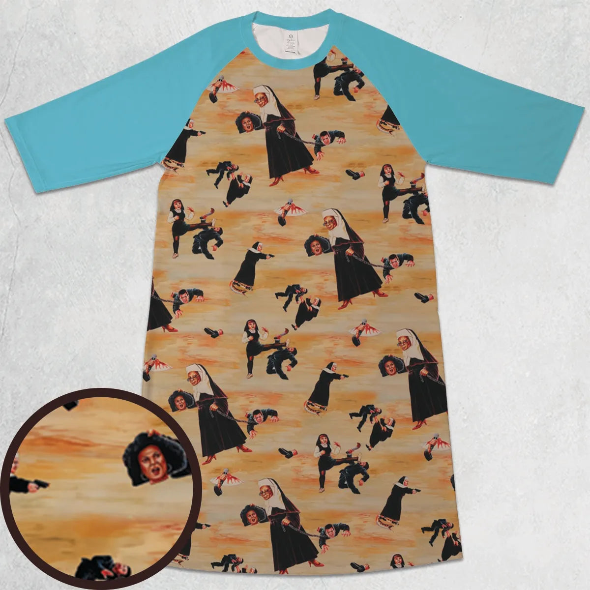 3/4 Sleeve Raglan Dress - 47KV6YBR