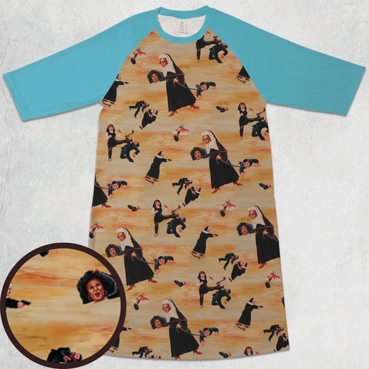 3/4 Sleeve Raglan Dress - 47KV6YBR