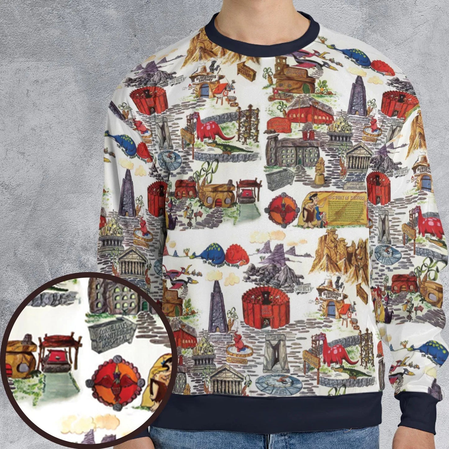 All-over Print Sweatshirt - FAFYNJAF