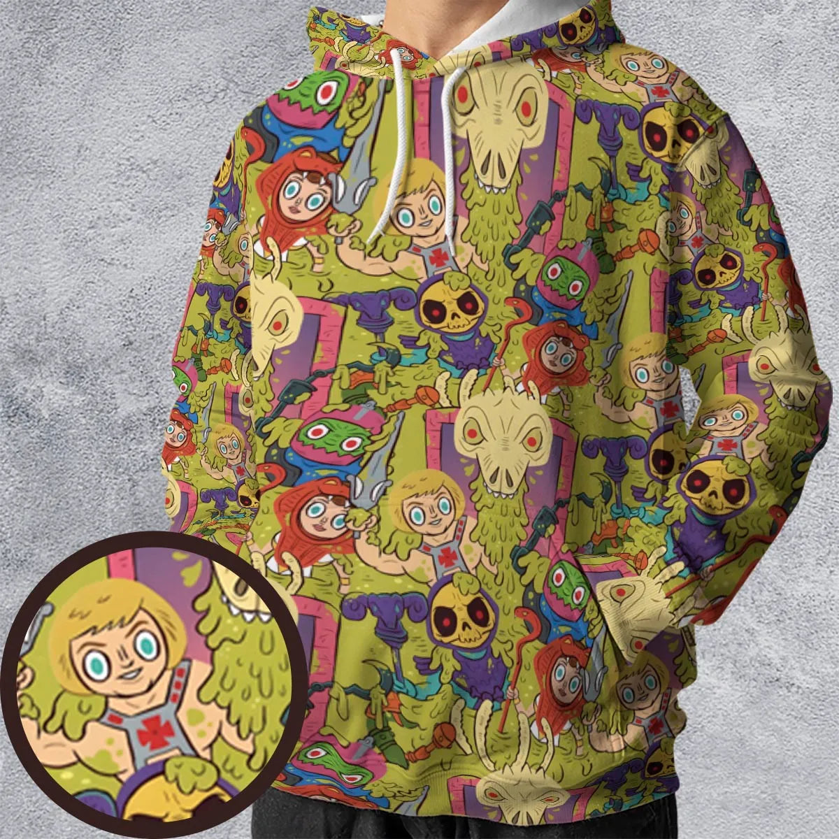 All-over Print Hoodie - GHVGU6LY