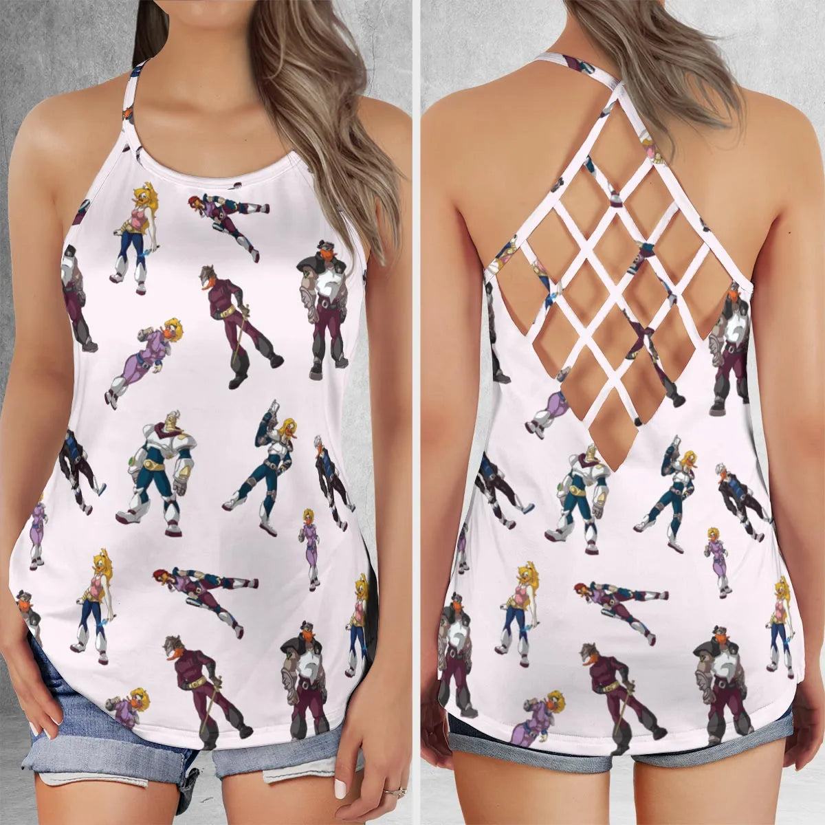 Criss Cross Tank Top - NQ3J2LH3
