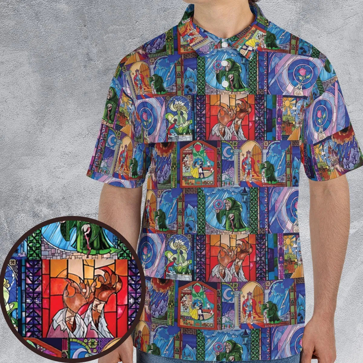 AOP Men/Women Polo Shirt - UXPHVXTJ