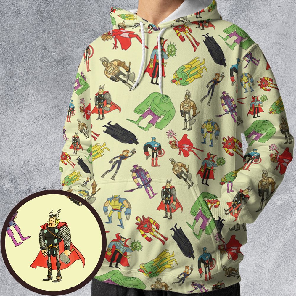 All-over Print Hoodie - QZYCP7KK -  - 1