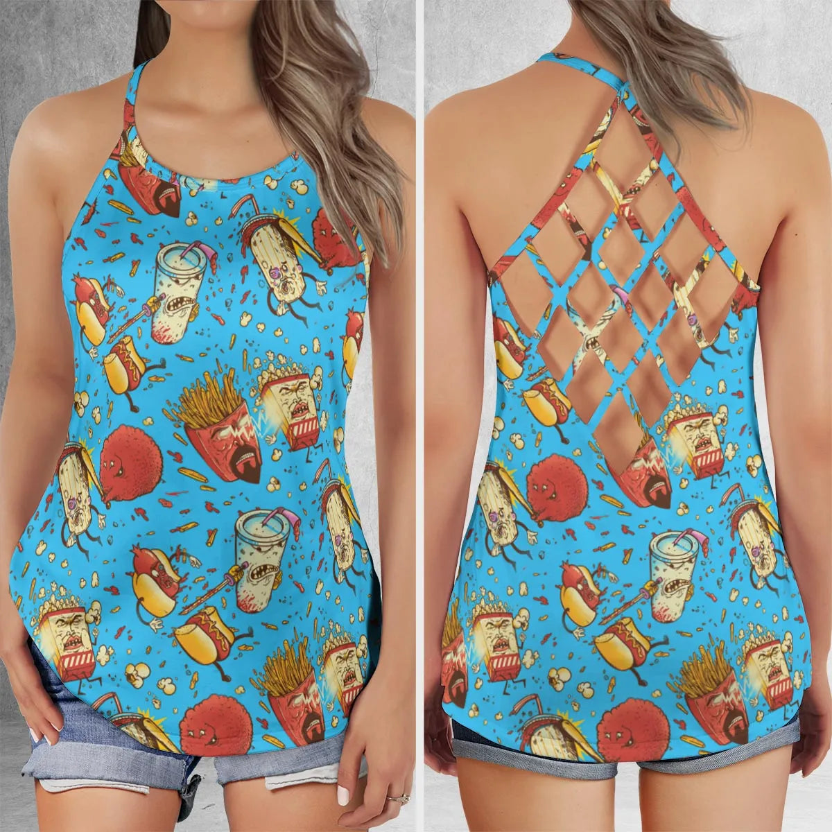 Criss Cross Tank Top - F87R996L