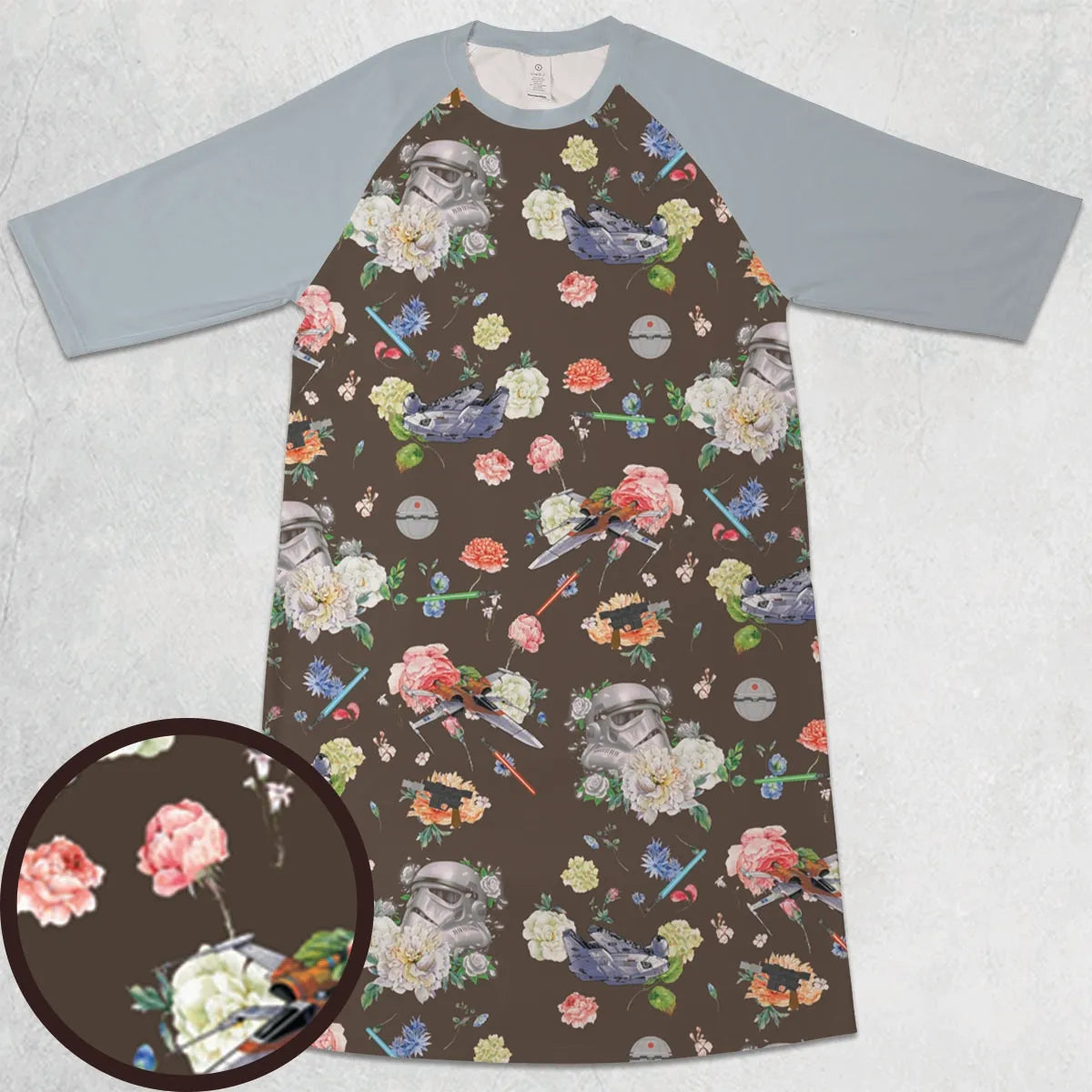 3/4 Sleeve Raglan Dress - ZGJVRAUK