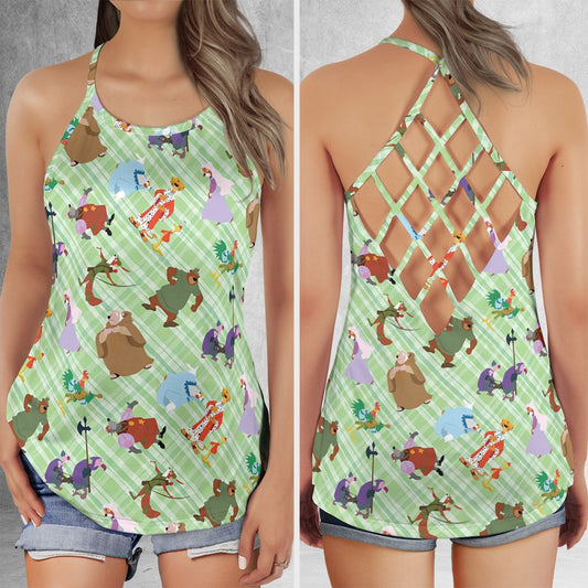 Criss Cross Tank Top - SB8M6Y3L -  - 1
