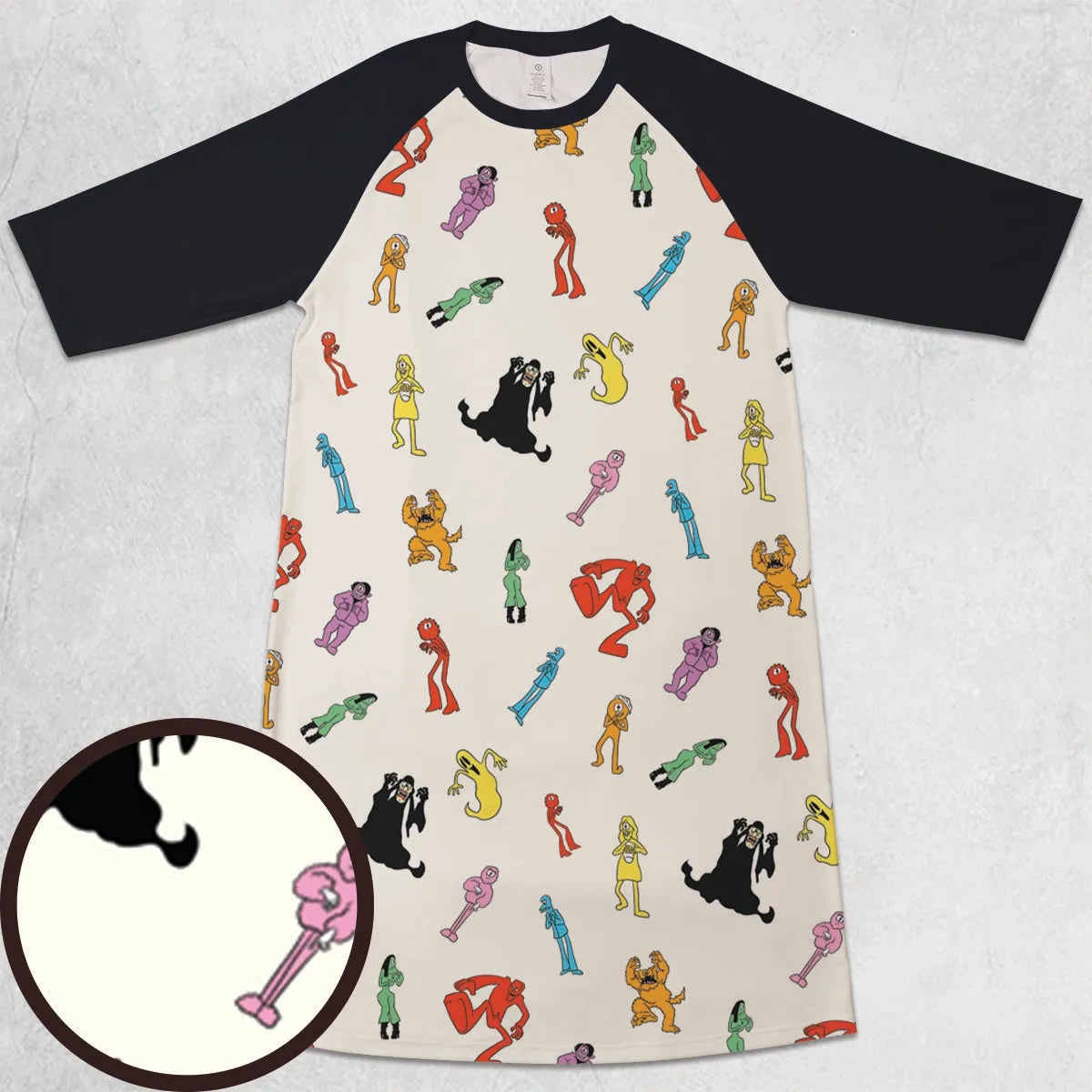 3/4 Sleeve Raglan Dress - UTYC19Y8