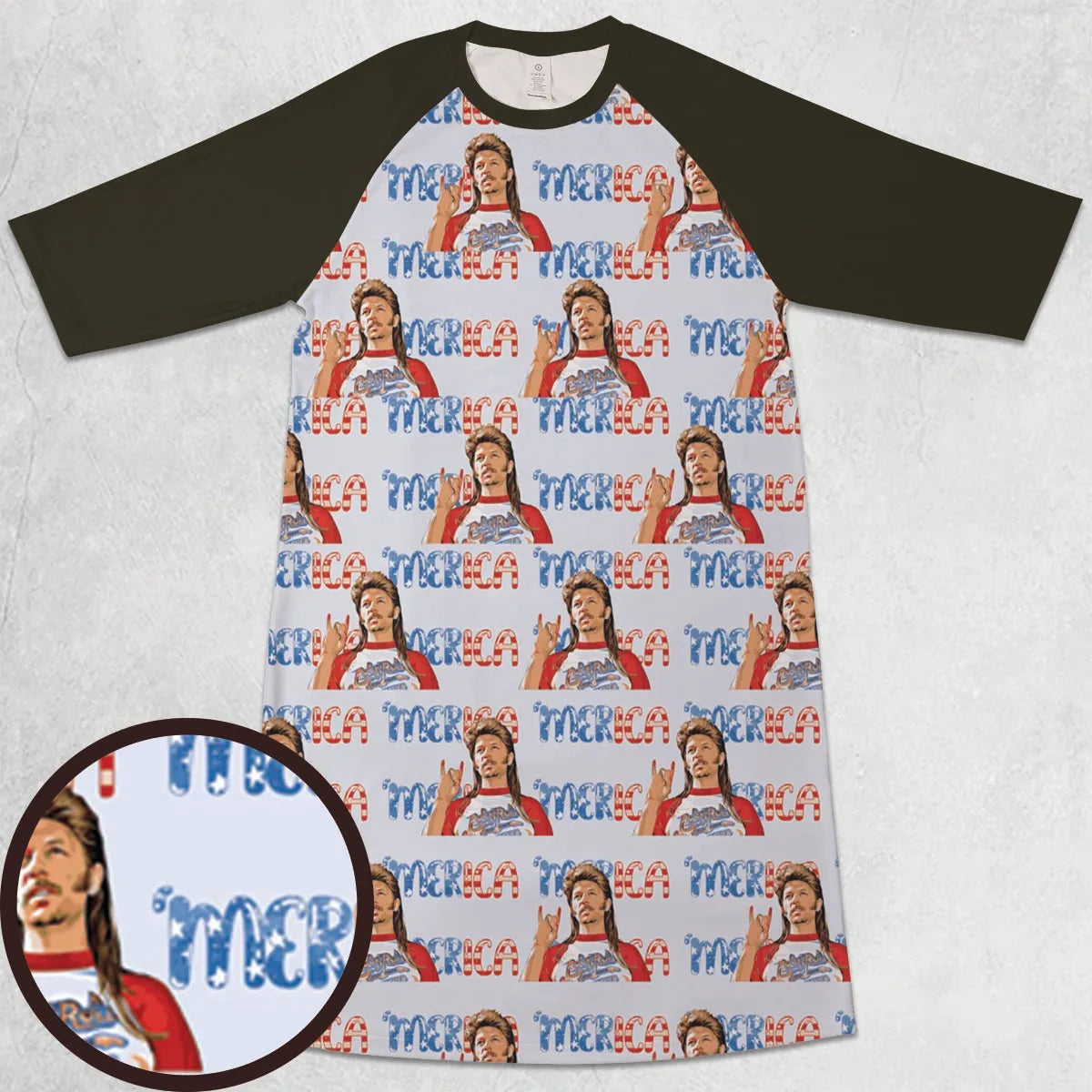 3/4 Sleeve Raglan Dress - FE6GE1X2