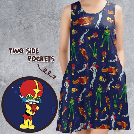 Sleeveless Dress - Q95RX244 -  - 1