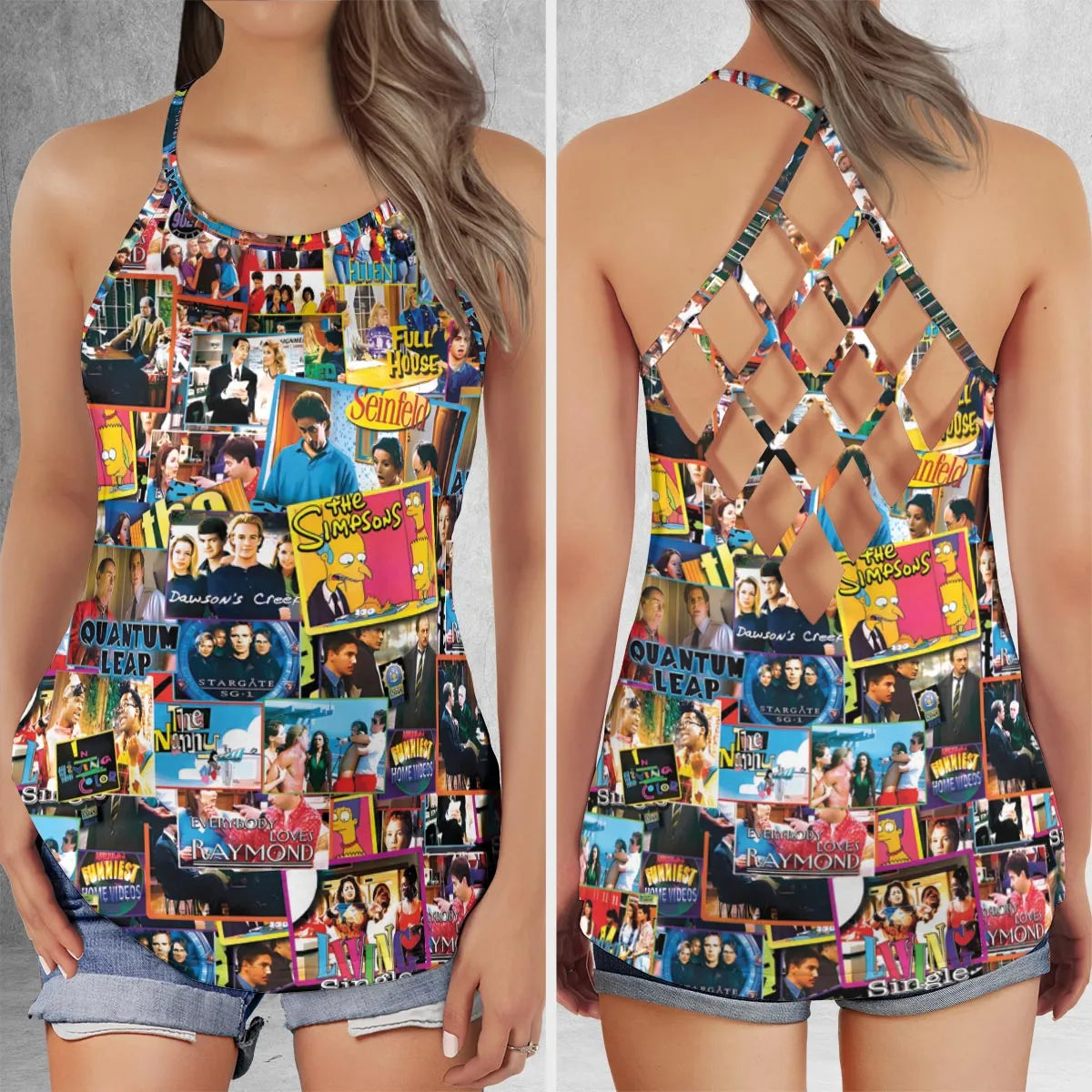 Criss Cross Tank Top - VSCCCB88