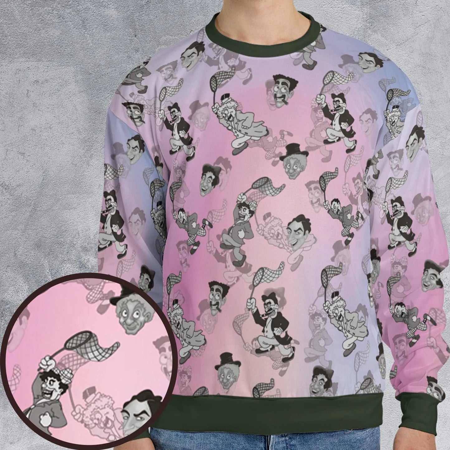 All-over Print Sweatshirt - R3X9WF8L