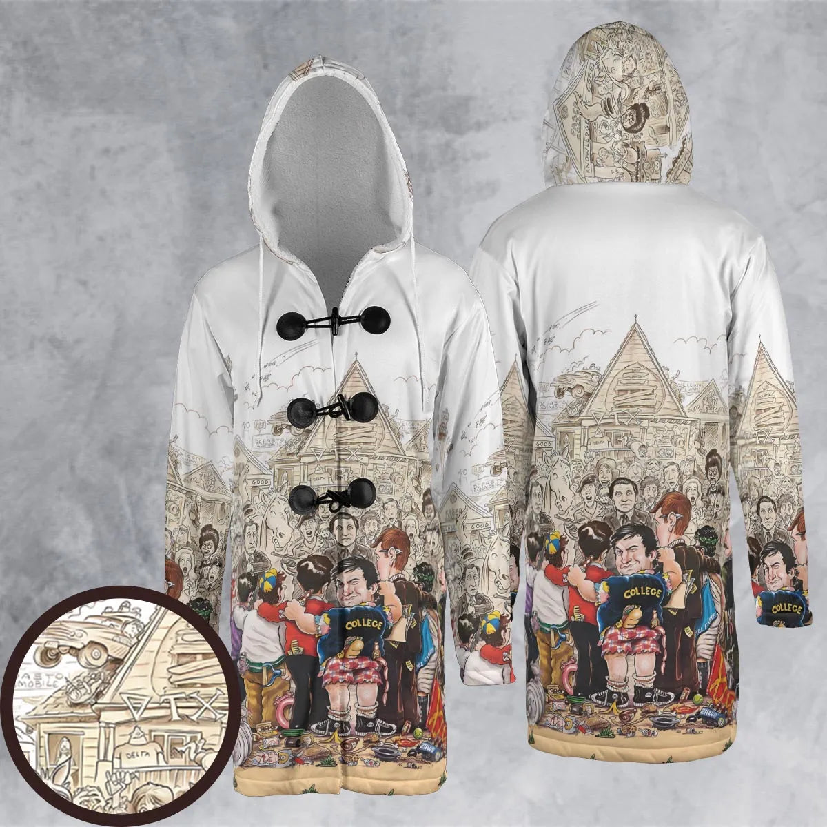 Hooded Cloak Coat - UQ3T86FW