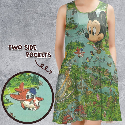 Sleeveless Dress -  - 1
