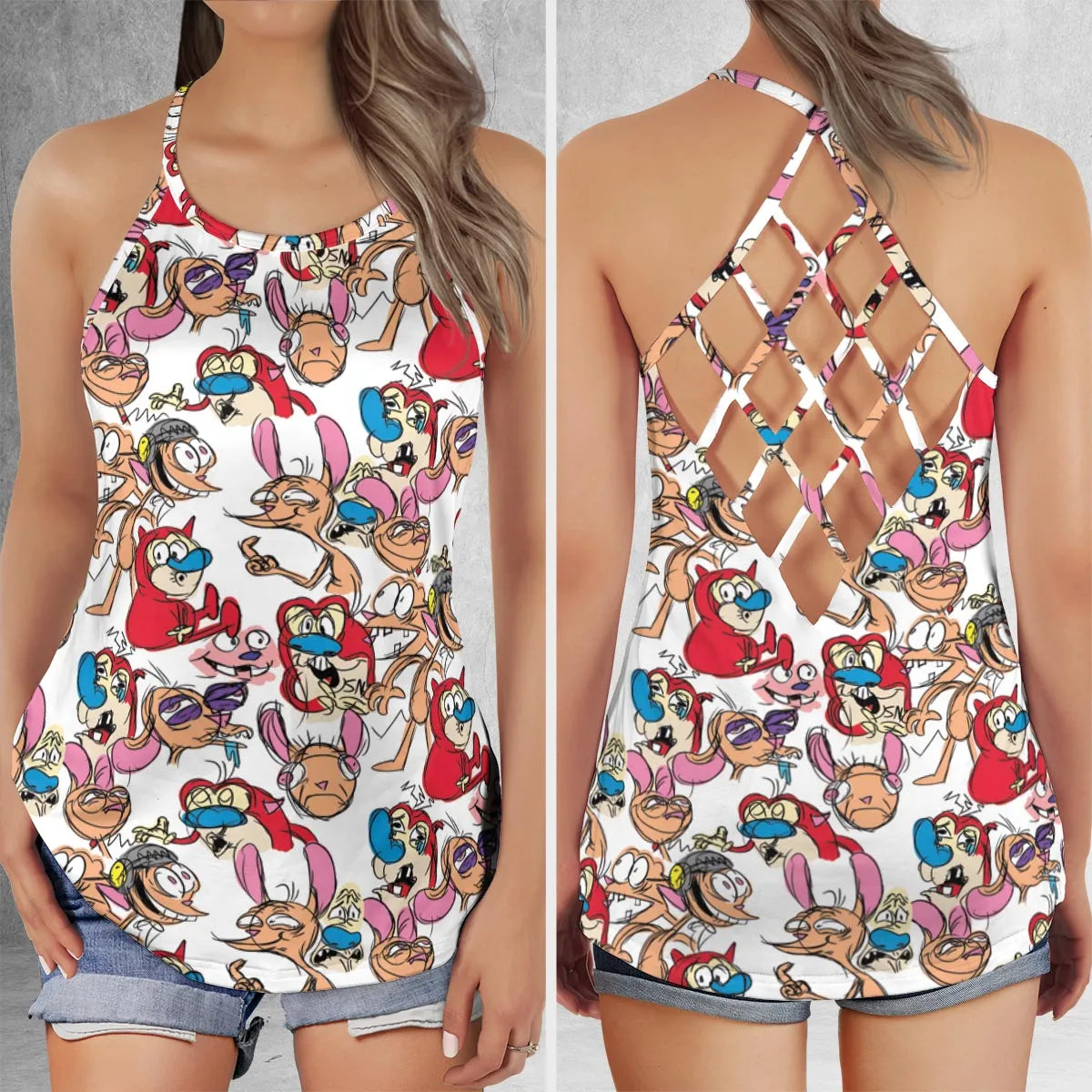 Criss Cross Tank Top - BTZTL6KW