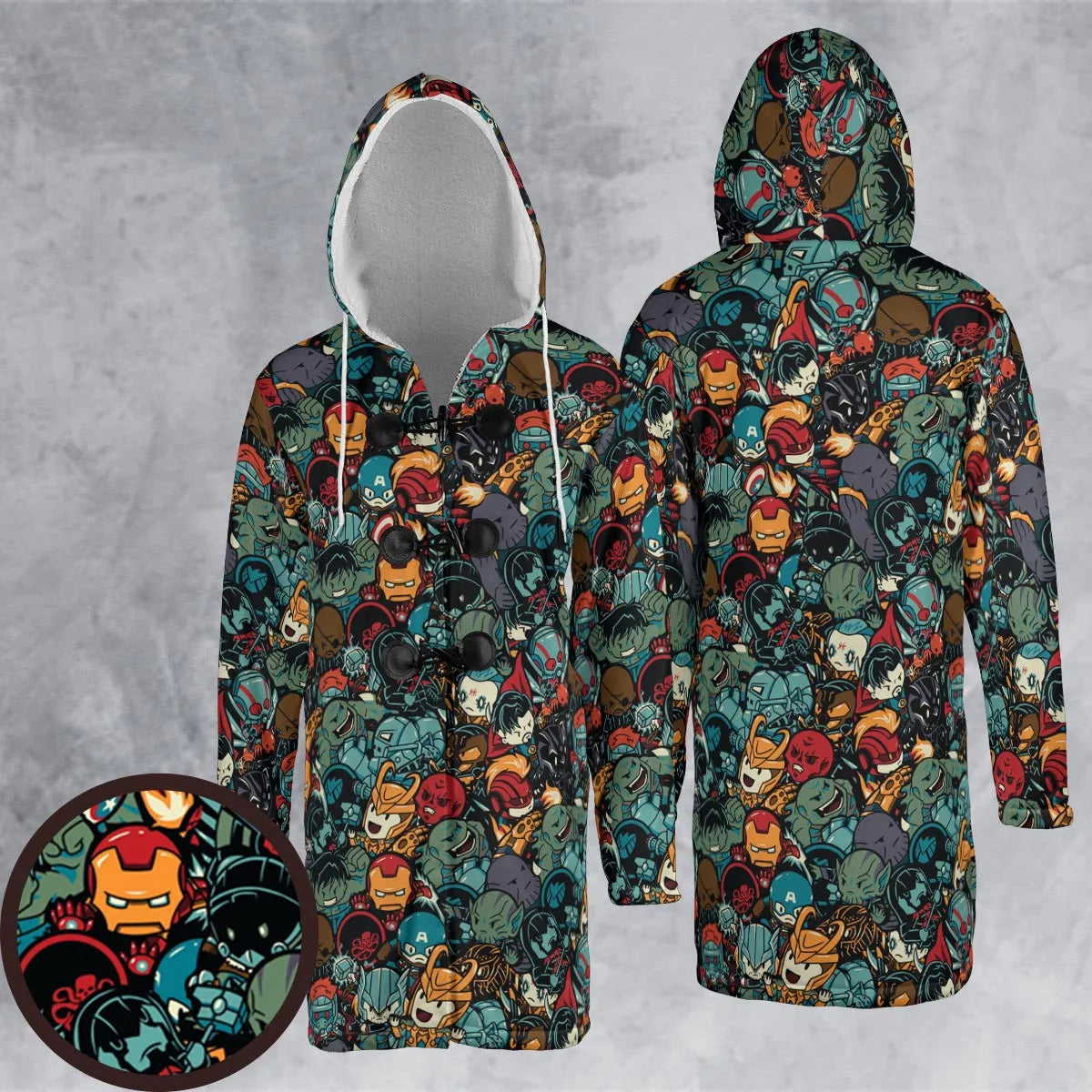 Hooded Cloak Coat - YDNTBH2B