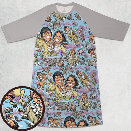 3/4 Sleeve Raglan Dress - BYQ2AHRW