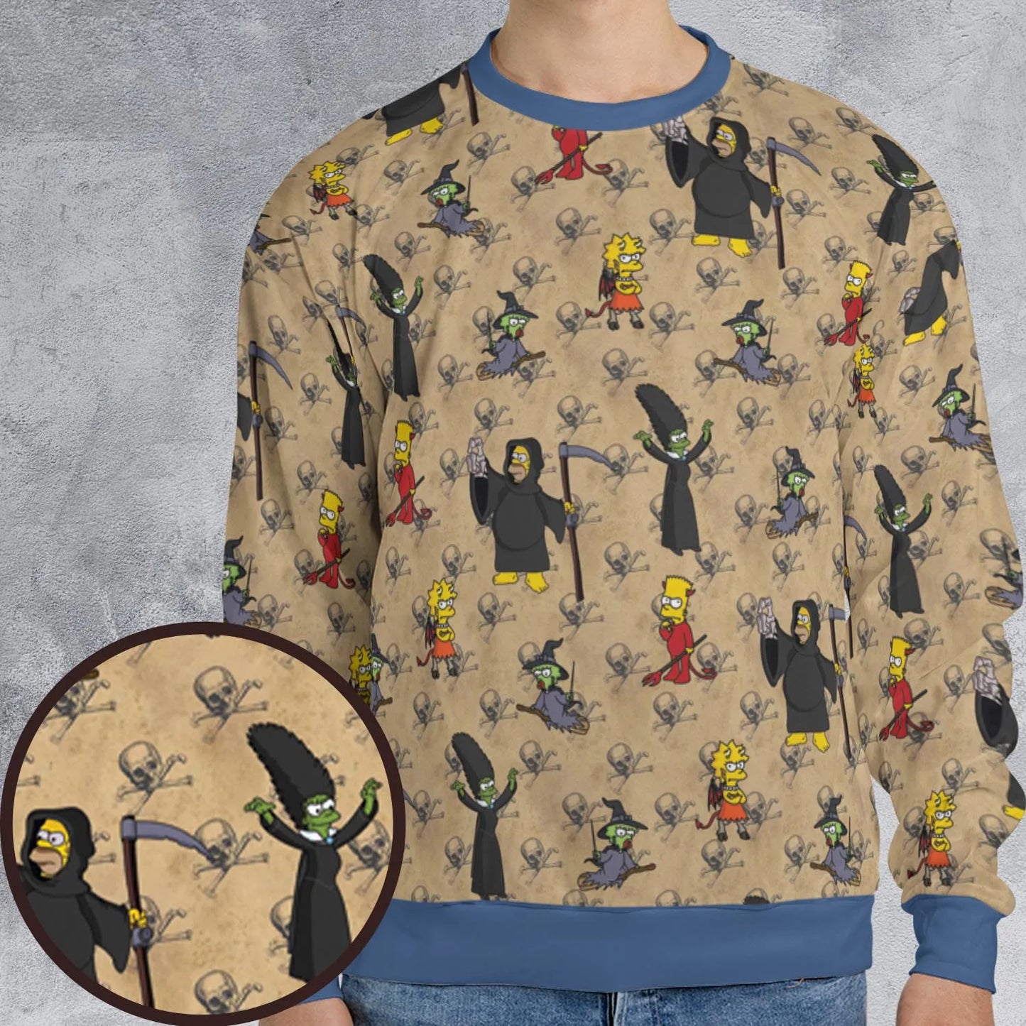 All-over Print Sweatshirt - BZL9U1FR
