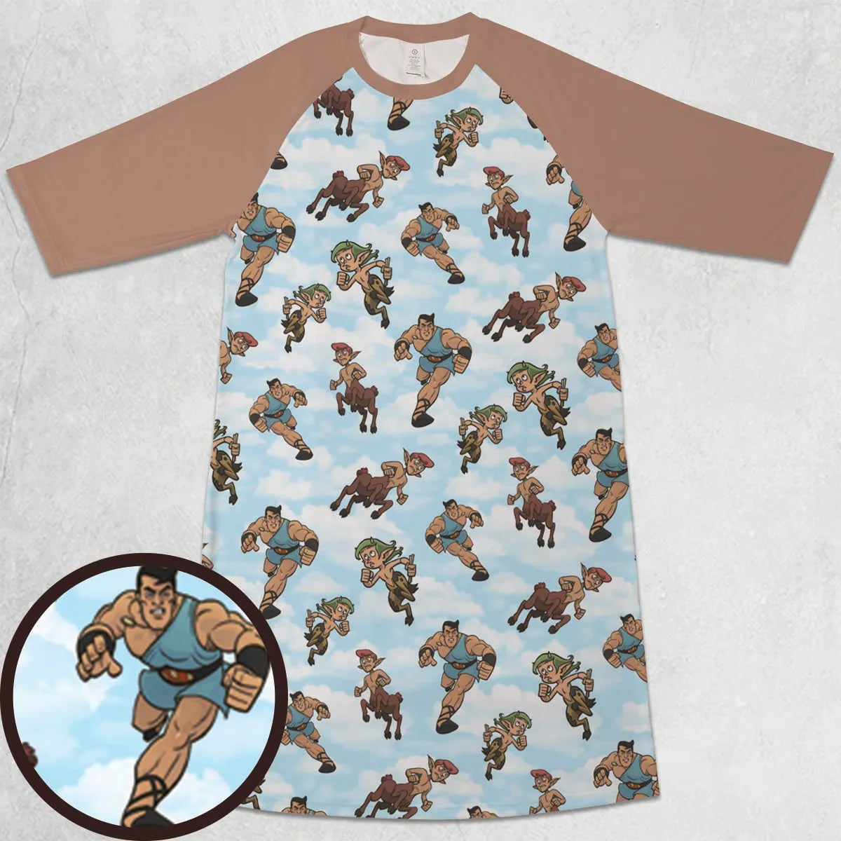 3/4 Sleeve Raglan Dress - M8X5WSXT