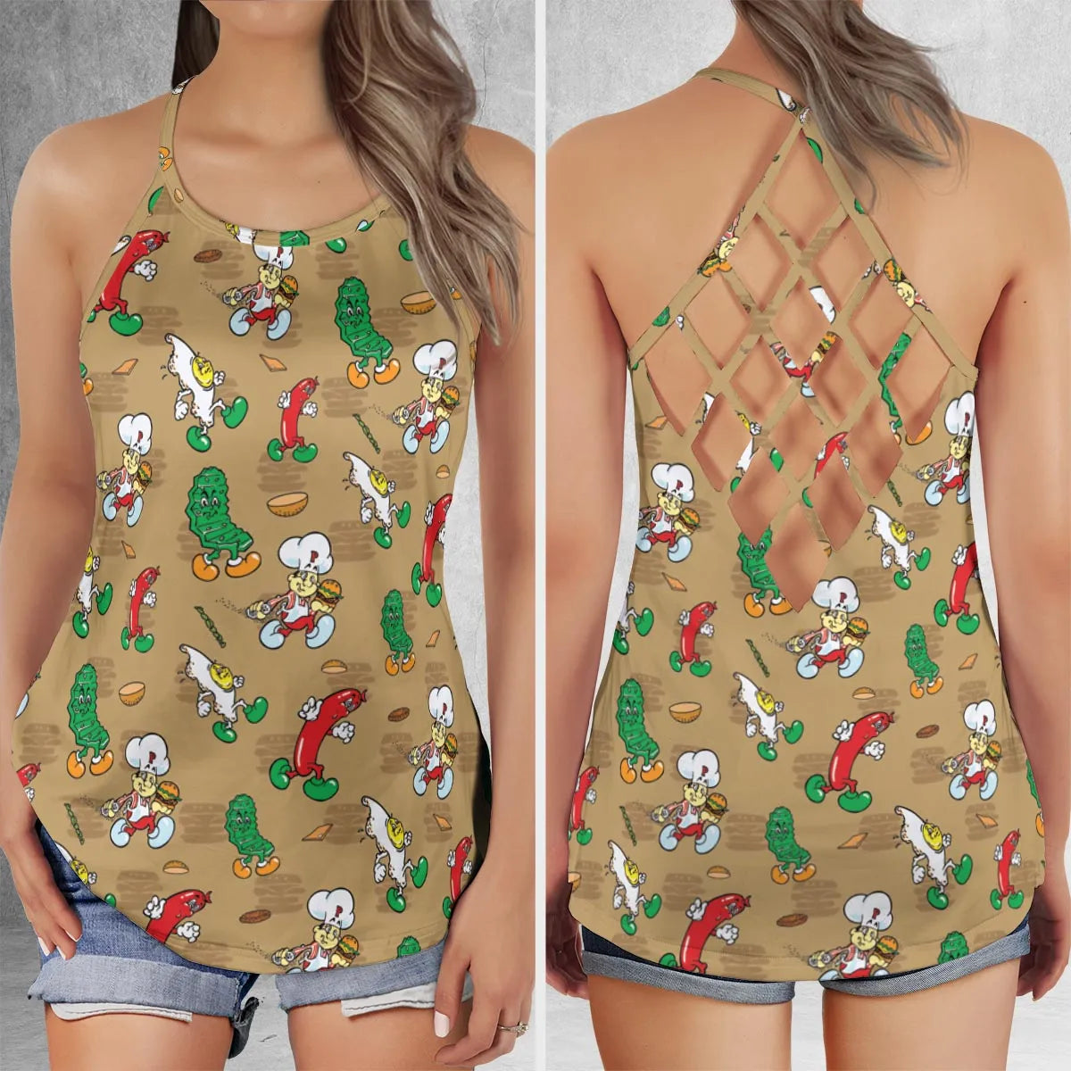 Criss Cross Tank Top - ST1HXA87