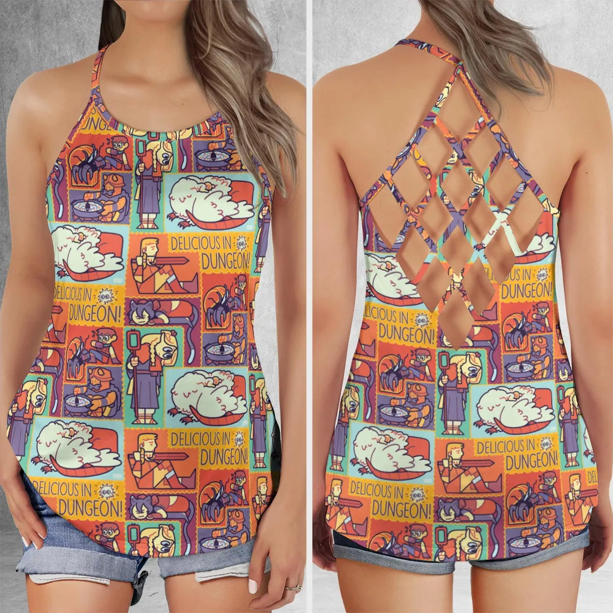 Criss Cross Tank Top - VVRF6YJR